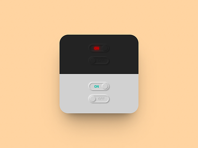 Daily UI : On Off Switch component daily ui design figma neumorphism switch toggle ui ux
