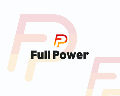 FULL POWER app icon energie f icon fp full full power icons letter f letter p letters logo p icon pf power