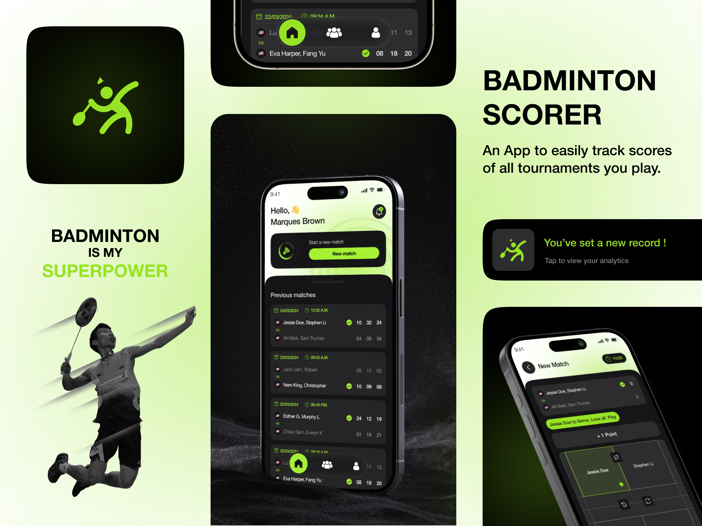badminton workout app