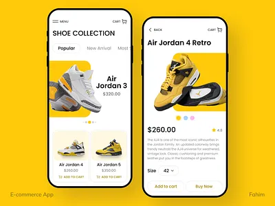 E-Commerce Mobile App app app design design e commerce e commerce design ecommerce ecommerce app fahim fashion fashion app mobile app mobile app design online shopping shoe shoe store shop ui