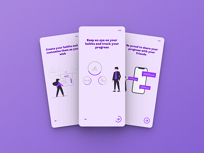 Daily UI : Onboarding app daily ui design figma onboarding purple ui ux