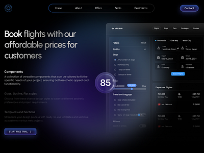 Flight Booking Dashboard airplane aviation boeing branding dashboard design dribbble photooftheday technology ui uiesign uiuxdesign ux webdesign