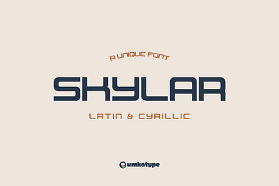 Skylar - Display Font branding font logo font readable type design кириллица