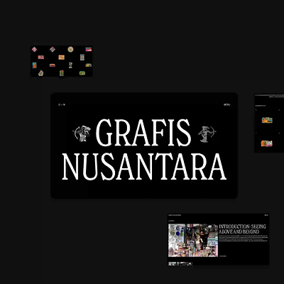 Grafis Nusantara: Website 3d animation archive branding grafis grafis nusantara graphic design label logo motion graphics nusantara ui web design web development website