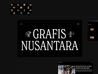 Grafis Nusantara: Website 3d animation archive branding grafis grafis nusantara graphic design label logo motion graphics nusantara ui web design web development website