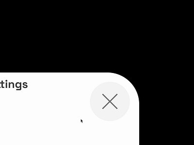 Sensitive Modal animation black clean close figma idea interaction modal simple smart animate ui ux white x