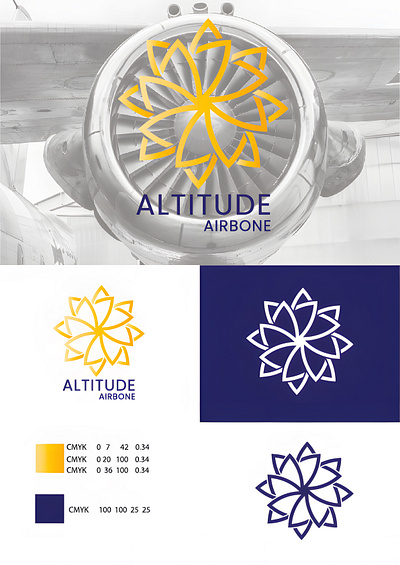 ALTITUDE AIRBONE COMPANY LOGO DESIGN abstract branding graphic design logo minimal