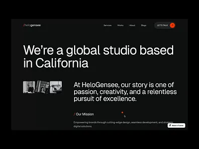 Helogensee - About Us Agency Website Template (Framer) about about us agency animation awwards branding clean design landing page landingpage minimalist portfolio typography ui uiux ux web design website website design