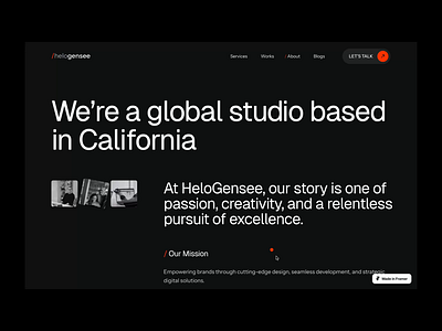 Helogensee - About Us Agency Website Template (Framer) about about us agency animation awwards branding clean design landing page landingpage minimalist portfolio typography ui uiux ux web design website website design