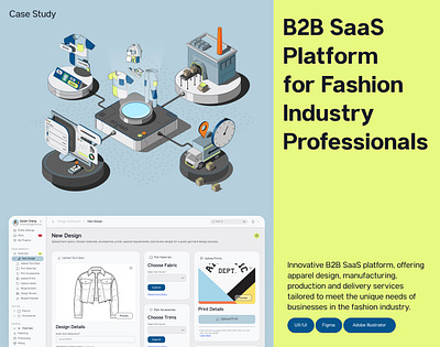 B2B SaaS Platform for Fashion Industry Professionals b2b branding dashboard design graphic design illustration platform saas ui ux