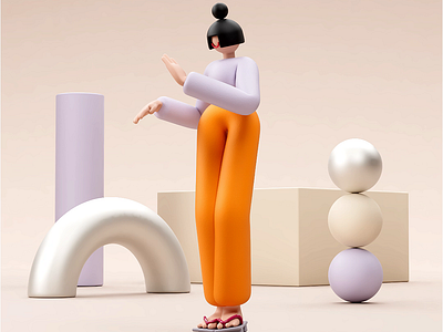 Dance I 3d 3dart animation character design illustration motion