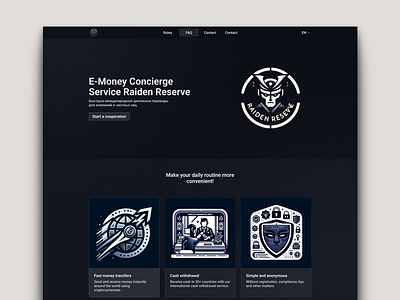 Blog | E-money service Riden Reserve branding design landign ui ui design ux