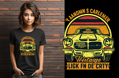 vintage car t shirt design graphic design motion graphics motorsport