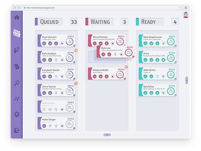 kanban app ui ux web