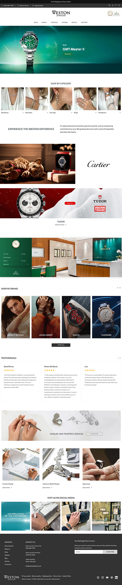 Jeweller Shop Website jewellery shop shopify uiux design