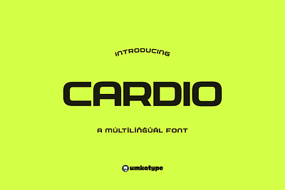 Cardio - Elegant Display Font branding font logo font кириллица