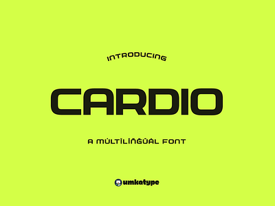 Cardio - Elegant Display Font branding font logo font кириллица