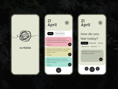 Daily mental health mood board - Daily Diary app design daily diary daily diary application daily notes diary application get easy mental health record minimal mobile app mobile diary modern mood board mood record share feelings ui design ui ux ux design write thoughts