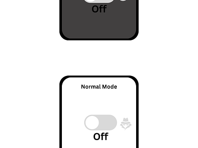 DailyUI 015 / Incognito On and Off Toggle daily ui 015 dailyui dailyui 015 feature graphic design incognito incognito mode on and off switch onoff switch phone phone graphic phone settings settings ui ux