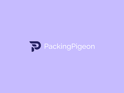PackingPigeon Logotype brand design letter letter p lettering logotype p packaging