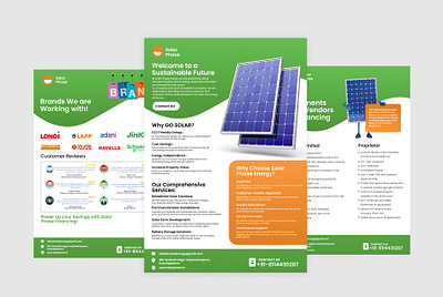 Solar Flyer banners broucher design flyers solar solar banner solar broucher solar flyer