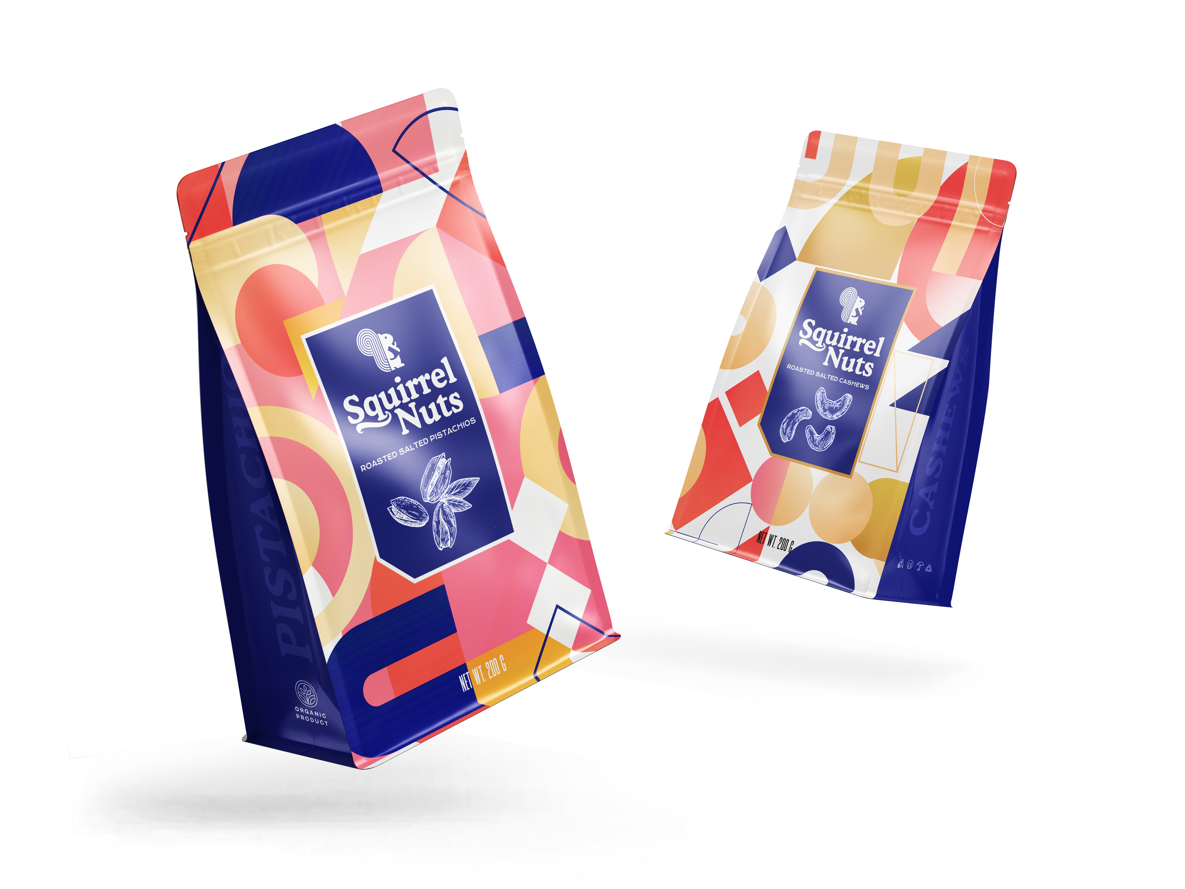 Nuts Packaging Design 2024 trend brand branding cashew colors concept creative design dribbble best shot food graphic design identity illustration nuts package pistachio product product design texture typography