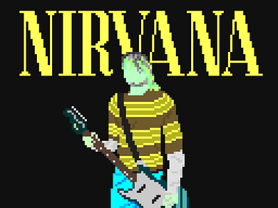 Cobain. cobain kurt music nirvana pixel