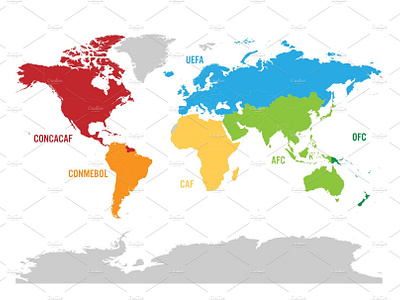 Map of world football, or soccer by Petr Polák on Dribbble