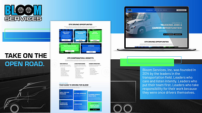 Over the Road Trucking Industry - Website Design branding graphic design logo motion graphics ui
