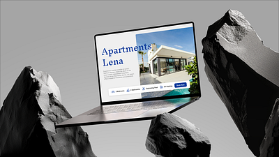 Apartments Lena Web UX app branding design desktop graphic design graphics illustration interface laptop photo typo typography ui ux vector