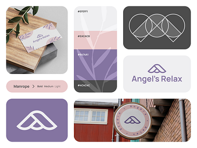 Angel's Relax branding graphic design identity logo relax studio