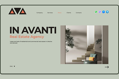 Website of real estate agency branding design figma graphic design logo mobile app modern ui