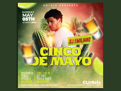 Cinco de Mayo Flyer Template summer flyer