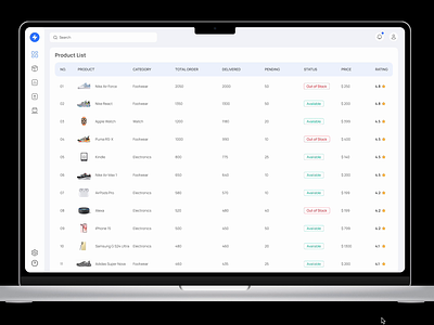 Interactive Table Design dashboard table interactive table product table saas table table design ui ui design ui table