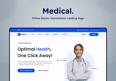 Medical Online Consultation - Website Design branding design graphic design ui ux website