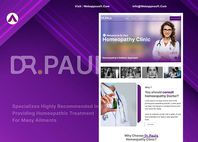 Drpaul Homeopathy Clinic Website UI UX drpaul homeopathy homeopathy clinic ui uc homeopathy ui ux wass webapps software solutions