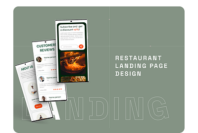 Restaurant - Landing Page Design branding design graphic design ui ux website