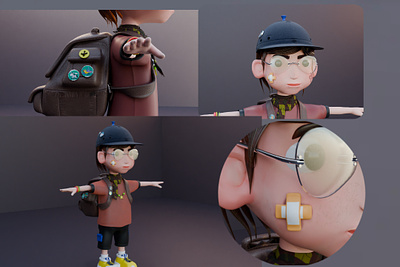 Character Model High-quality character 3d 3d art 3d boy character 3d character 3d character model of joy 3d model high quality character