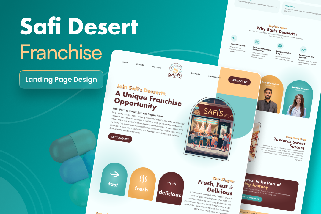 Safis Desert Franchise Landing Page Design by Zain Ul Abideen on Dribbble