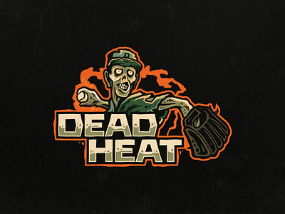 Dead Heat baseball branding design graphic design illustration illustrator logo sports vector zombie