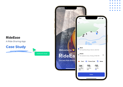 RideEase - A Case Study 3d figma graphic design logo ui