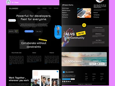 Landing Page Exploration app branding design graphic design illustration logo typography ui ux vector