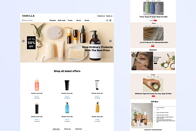 Online Shop for Skincare & Health Products | E-Commerce App figma