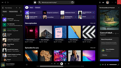 Music Player app - Studying Spotify's UI spotify ui user interface