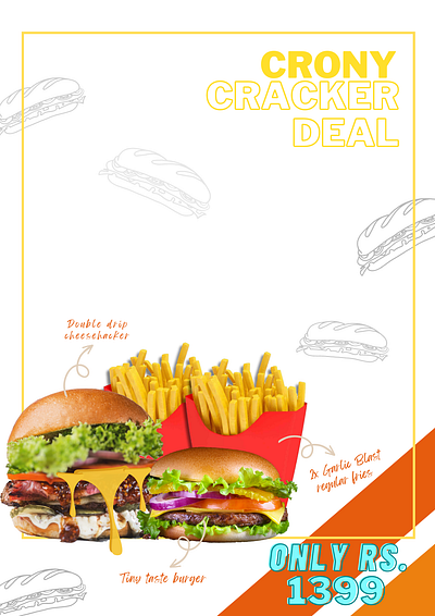 Grab what u're cravin' advetisement branding digital art flyer graphic design