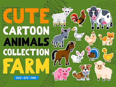 Cute Animals Collection : Farm collection farm