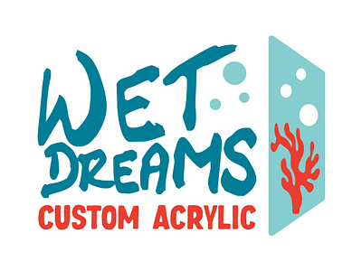 Wet Dream Custom Acrylic Logo logo