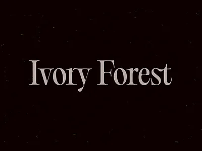 Ivory Forest anime branding design graphic design illustration logo typography vector