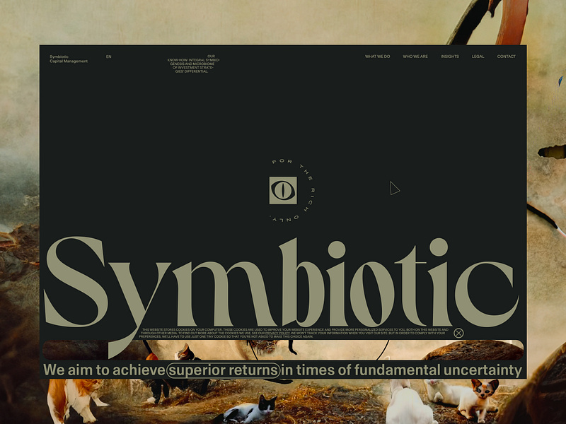 Web design and identity for Symbiotic Capital Management web design