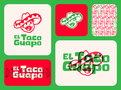 El Taco Guapo branding burrito design food guapo illustration logo mexico mustache sombrero taco